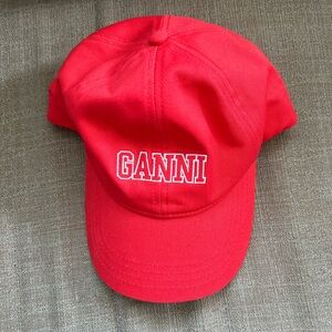 Red GANNI cap